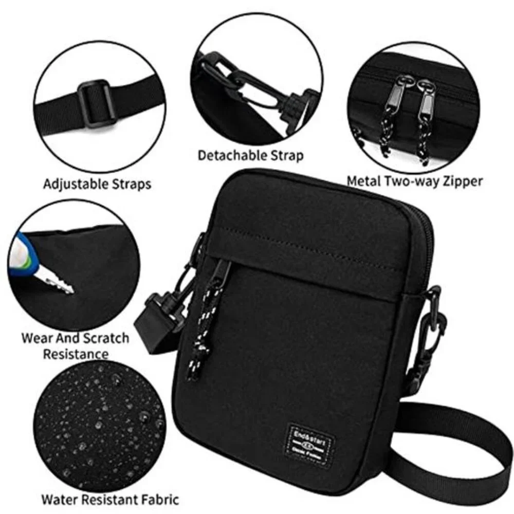 Small Crossbody Bag Shoulder Bag For Men, Women Mini Messenger Bag Water